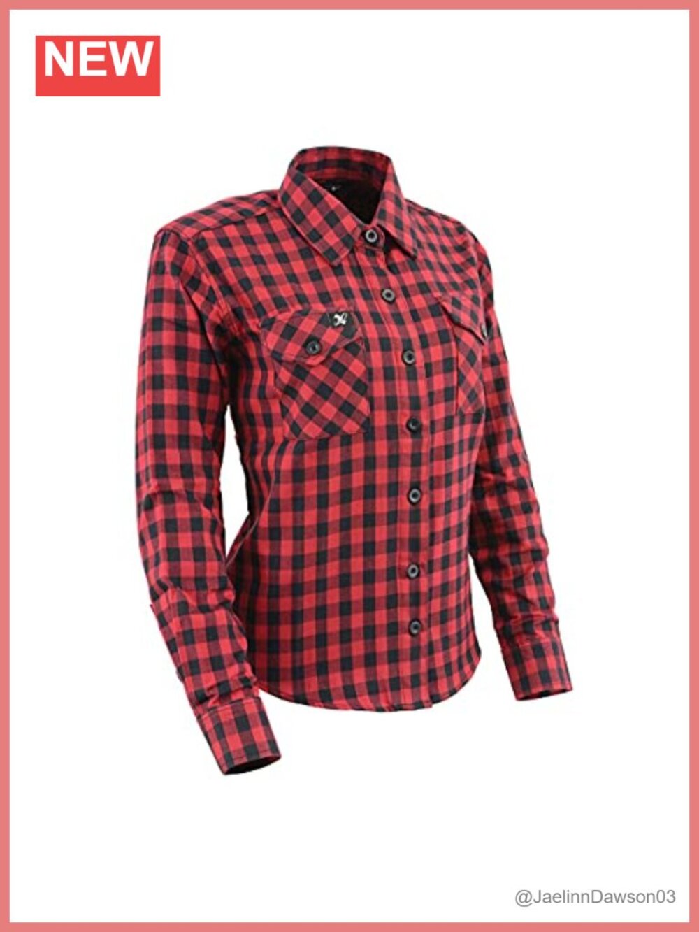 Milwaukee Leather Women's Cotton Long Sleeve Button-Down Flannel Shirt